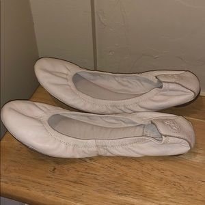 Tory Burch white flats size 7